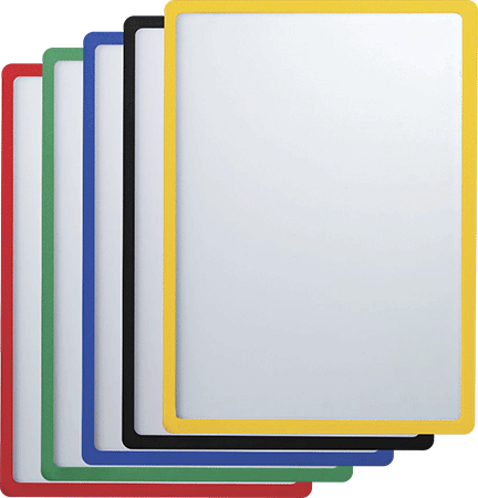 SMCA529 - confezione 5 buste ADESIVE removib. e riposiz.colori assortiti f.to A4