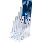 SMET104 - porta depliant da tavolo formati mm 100x210 a 4 posti