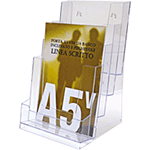 SMET204 - porta depliant da tavolo formato A5 a 4 posti