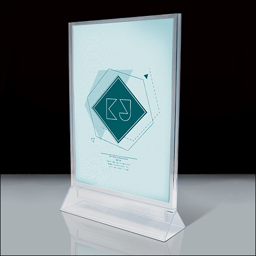 SMET297 - porta fogli da tavolo bifacciale verticale formato A4