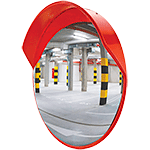 SP205 - Specchio infrangibile dia.500 plastica con visiera