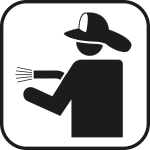 SR112 - Etichetta adesiva rifrangente Vigili del Fuoco