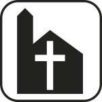 SR186 - Etichetta adesiva rifrangente Chiesa