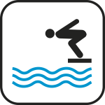 SR219 - Etichetta adesiva rifrangente Piscina