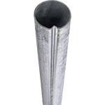 STC6035 - Palo tubolare zincato spess.mm 2 antirotazione diam.60 mt.3,50 h.