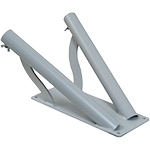 SUPM2 - supporto a muro a 2 posti per aste diametro mm 32