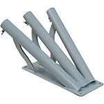 SUPM3 - supporto a muro a 3 posti per aste diametro mm 32