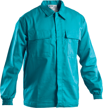 TASP512/46 - giacca collo a camicia con bottoni per operazioni saldatura tg.46