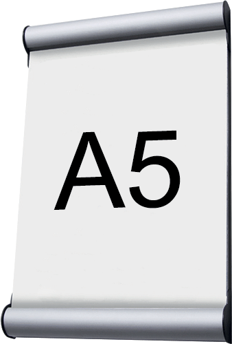 TDC106 - Targa murale composta da 2 profili apertura a scatto e protez.frontale