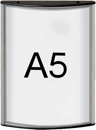 TDC150 - Targa murale monofacciale in alluminio con protezione frontale in PVC