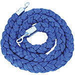 TDVCB - cordone da m.2 in poliestere BLU con attacchi cromo x colonnina cromo