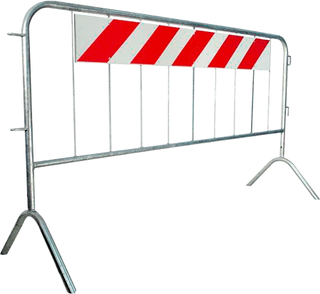 TRS250R - transenna modulare cm 110x250 c.pannello rifrangente+piedi smontabili