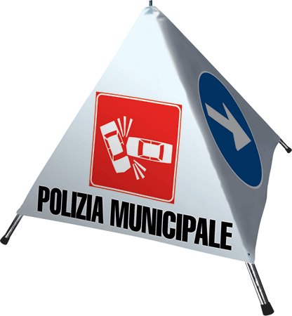 TS803 - Tendalino l.cm.80 con simbolo FIGURA INCIDENTE