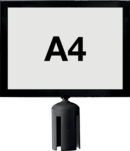 TSA21O - porta avvisi A4 orizzontale per colonnine SAFE IN