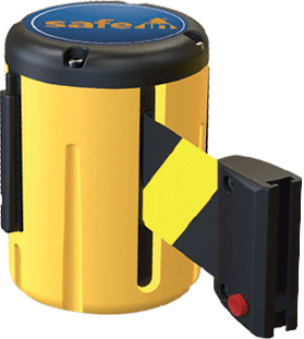 TSMS05NY - testina SAFE IN in polipropilene con nastro 5 mt colore GIALLO/NERO