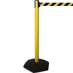TSO100YN - colonnina SAFE IN modello OUTDOOR colore giallo nastro GIALLO/NERO