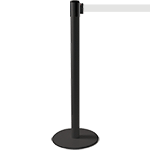 TSP202W - colonnina SAFE IN modello PLUS nera opaca con nastro BIANCO