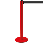 TSP203N - colonnina SAFE IN modello PLUS colore rosso con nastro NERO