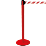 TSP203RW - colonnina SAFE IN modello PLUS colore rosso con nastro BIANCO/ROSSO