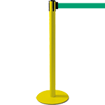 TSP204G - colonnina SAFE IN modello PLUS colore giallo con nastro VERDE
