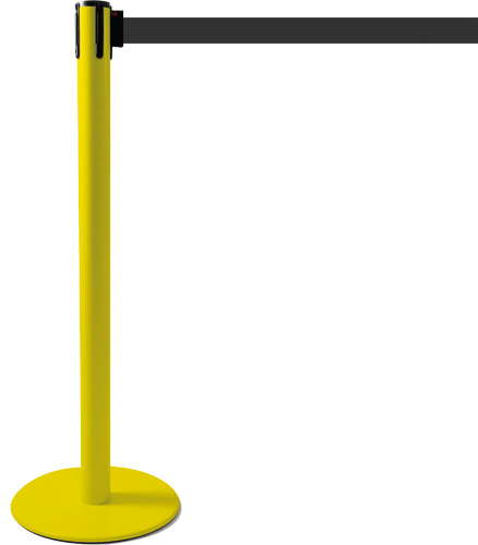 TSP204N - colonnina SAFE IN modello PLUS colore giallo con nastro NERO