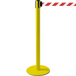 TSP204RW - colonnina SAFE IN modello PLUS colore giallo con nastro BIANCO/ROSSO