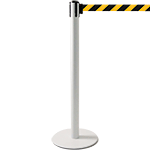 TSP205NY - colonnina SAFE IN modello PLUS colore bianco con nastro GIALLO/NERO