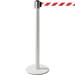 TSP205RW - colonnina SAFE IN modello PLUS colore bianco con nastro BIANCO/ROSSO