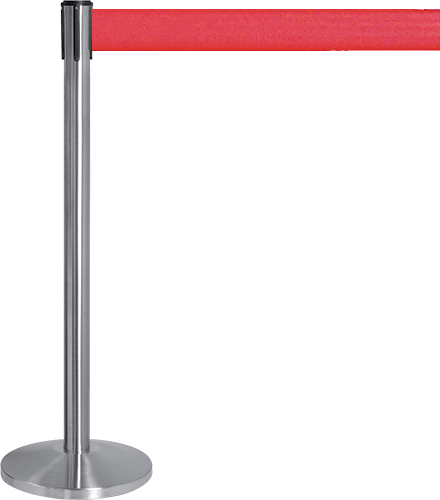 TSP800R - colonnina SAFE IN con nastro personalizzabile h. cm 8 colore ROSSO