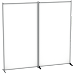 TSPW200 - pann.divis.singolo trasparente s/ruote mm 2040x1900x380