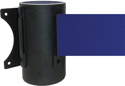 TST400B - testina a muro SAFE IN nera nastro 4 mt BLU