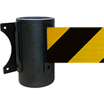 TST400NY - testina a muro SAFE IN nera nastro 4 mt NERO/GIALLO