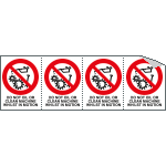 YE95205B - Sheet n. 4 label DO NOT OIL OR...