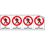 YE95206B - Sheet n. 4 label NO ADMITTANCE