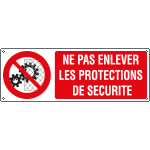 YF1831K - Sign prohibition NE PAS ENLEVER LE..