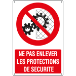 YF1831X - Sign prohibition NE PAS ENLEVER LES..