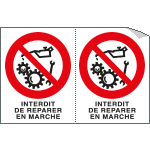 YF95203A - Sheet n.2 label INTERDIT DE REPARER...
