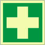 [EL15101XA] EL15101XA - Cartello fotoluminescente pronto soccorso EN ISO 7010