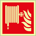 [EL15115WP] EL15115WP - Cartello fotoluminescente lancia antincendio EN ISO 7010