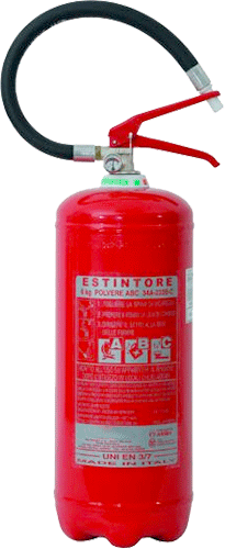 [EORP06] EORP06 - Estintore RINA POLVERE kg 6 classe 34A 233B-C