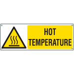 [EYE17123K] EYE17123K - Sign hazard HOT TEMPERATURE EN ISO 7010