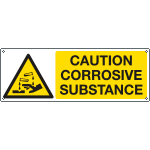 [EYE1720K] EYE1720K - sign hazard "CAUTION CORROSIVE SUBSTANCE EN ISO 7010 W023