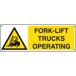[EYE1753K] EYE1753K - Sign hazard FORK-LIFT TRUCKS OPERATING EN ISO 7010 W014