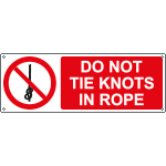 [EYE18307K] EYE18307K - sign prohibition DO NOT TIE KNOTS EN ISO 7010 P030