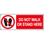 [EYE18348K] EYE18348K - sign prohibition DO NOT WALK OR STAND EN ISO 7010 P024