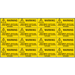 [EYE91580C] EYE91580C - Sheet n. 16 label EQUIPMENT SUPPLIED EVEN WITH THE DOORS...EN ISO 7010