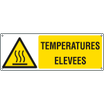 [EYF17123K] EYF17123K - Sign hazard TEMPERATURES ELEVEES EN ISO 7010 W017