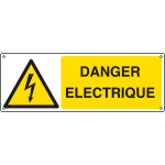 [EYF1731K] EYF1731K - Sign hazard DANGER ELECTRIQUE EN ISO 7010 W012