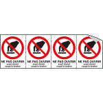 [EYF95210B] EYF95210B - sheet n. 4 label NE PAS OUVRIR AVANT D'AVOIRE COUPE'.....EN ISO 7010