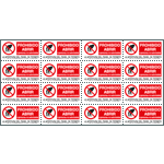 [EYS91540C] EYS91540C - Sheet n. 16 label "PROHIBIDO ABRIR ..." EN ISO 7010